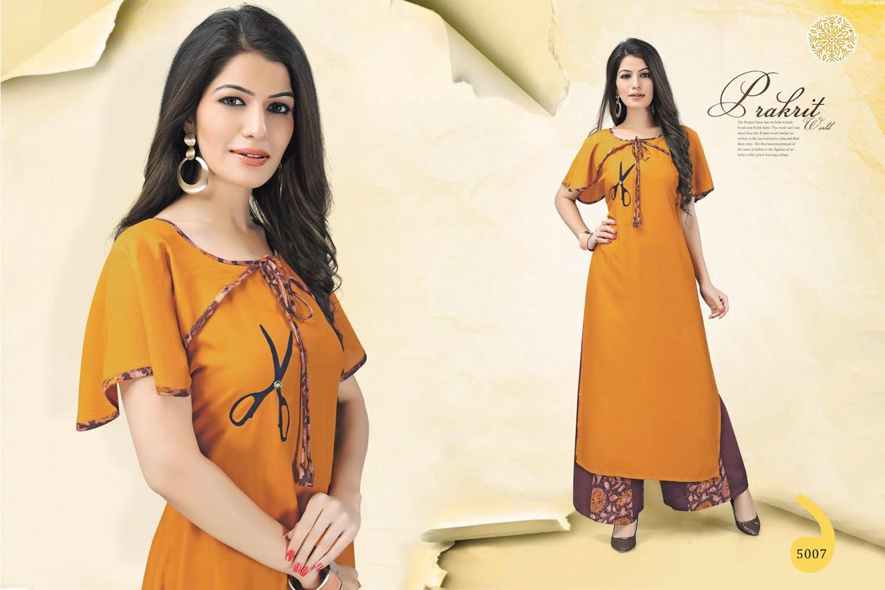 Mistry ready to wear rayon kurtis with plazzo collection at best rate