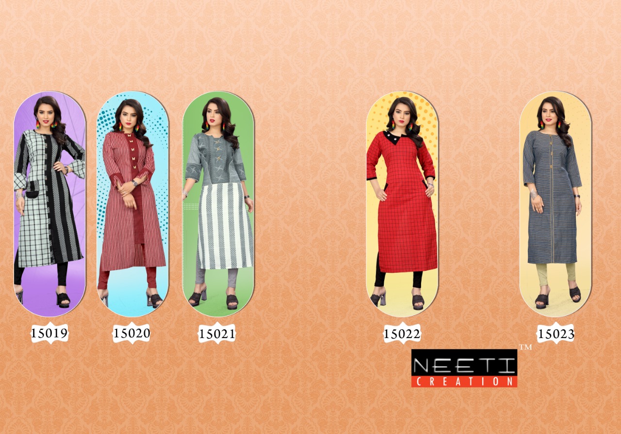 Neeti creation naina daily wear casual kurties catalog dealer