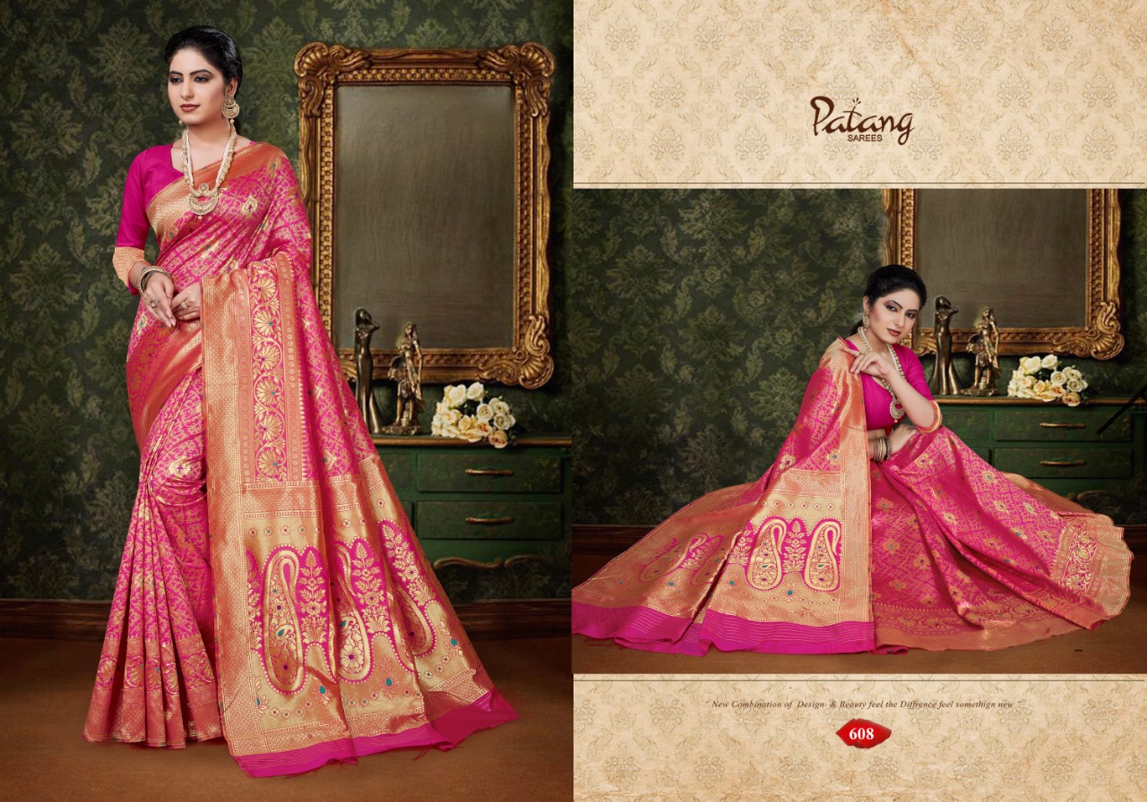 Patang parineeti party wear Exclusive collection of silk sarees