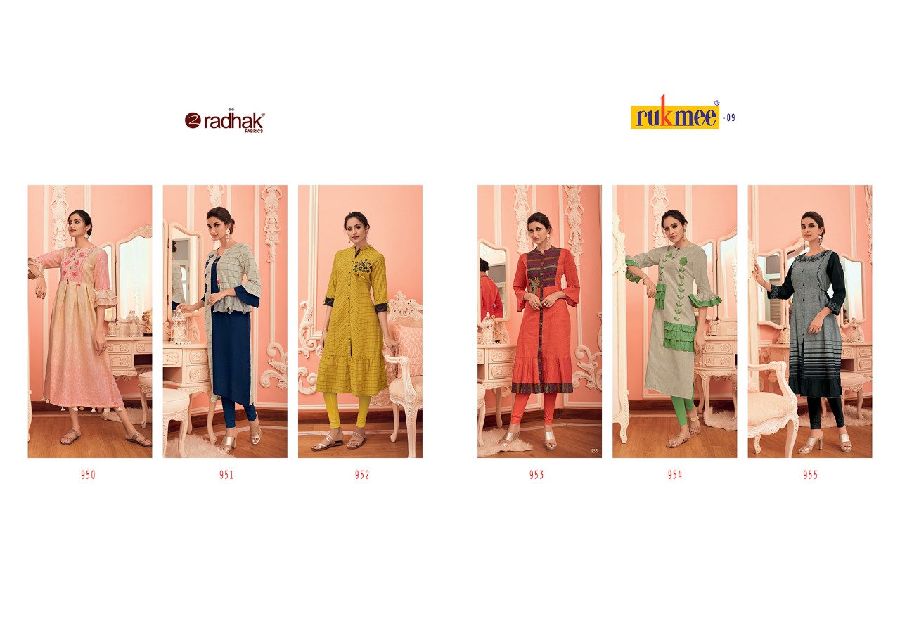 Radhak rukmee vol 9 Designer party wear kurties collection