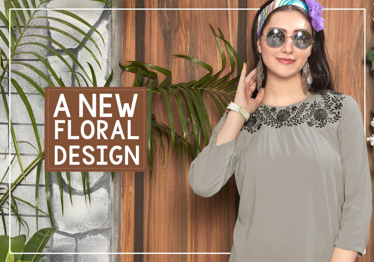Riya designer compass vol 4 fancy rayon short tops collection dealer