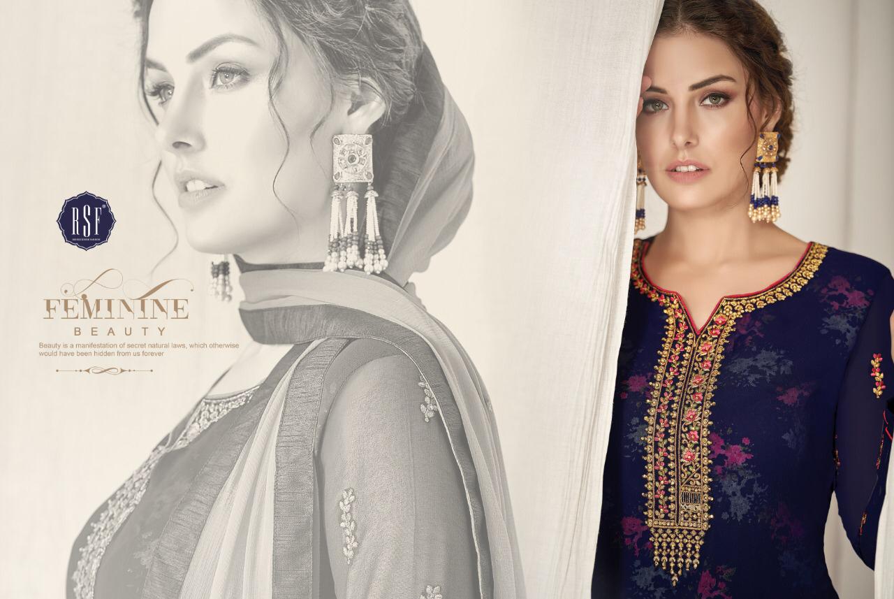 Rsf rolex vol 6 georgette embroidered salwar kameez collection dealer