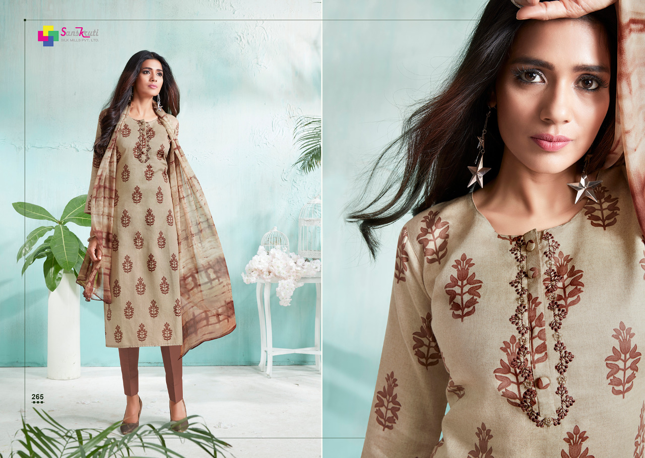Sanskruti silk mills shine vol 1 embroidered salwar kameez collection dealer