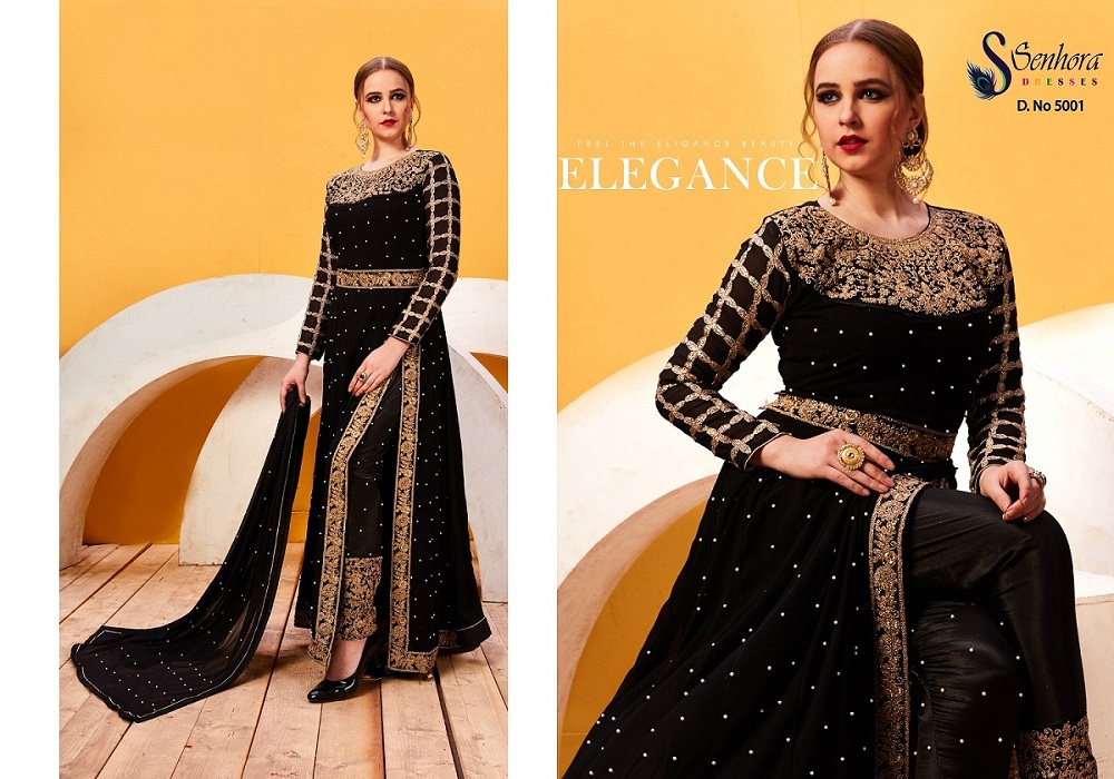 Senhora dresses zareena embroidered party wear gown collection