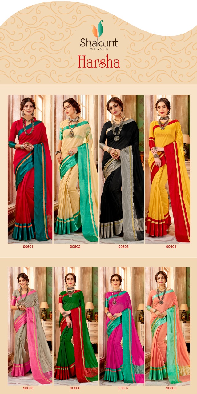 Shakunt weaves harsha beautiful sarees collection at wholesale rate