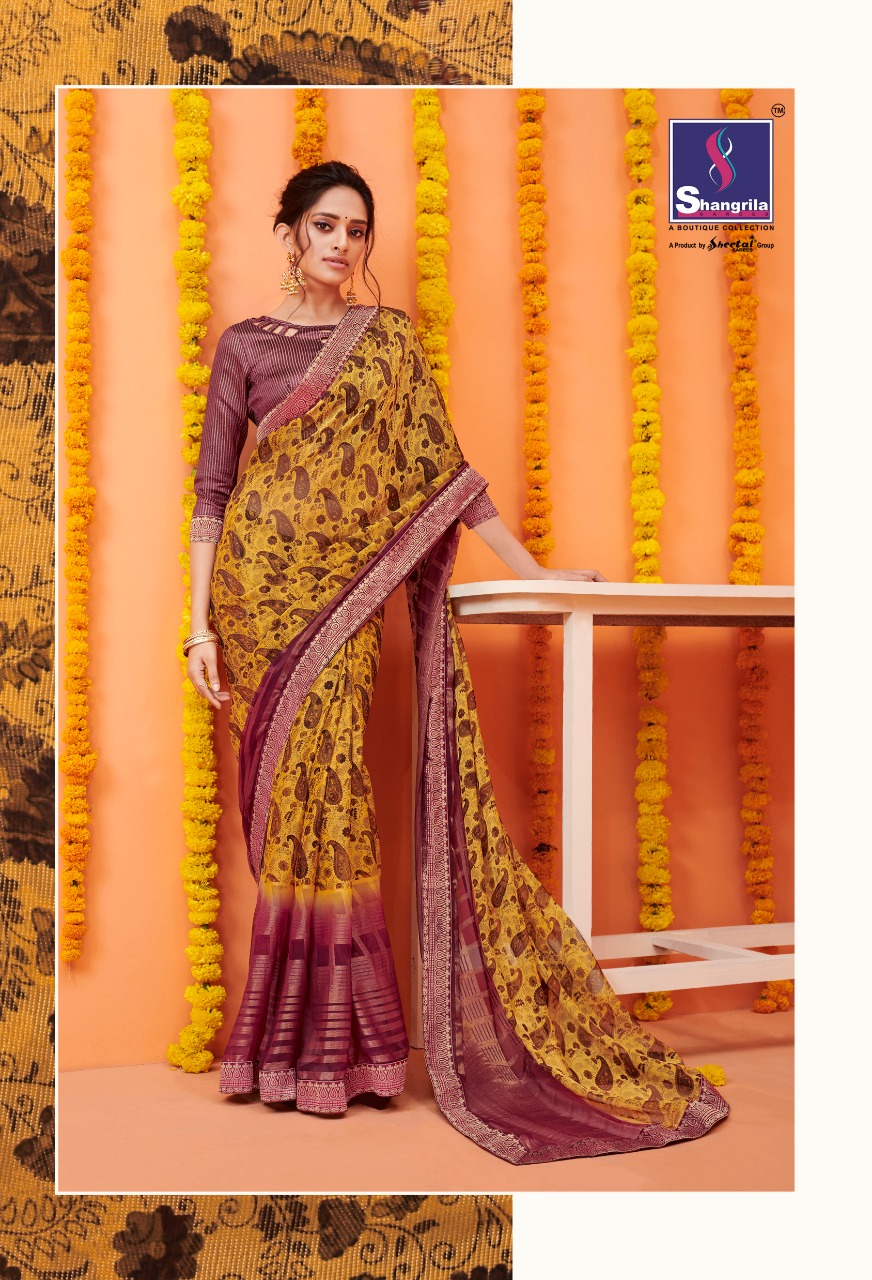 Shangrila rajni brasso designer Traditional sarees collection online seller