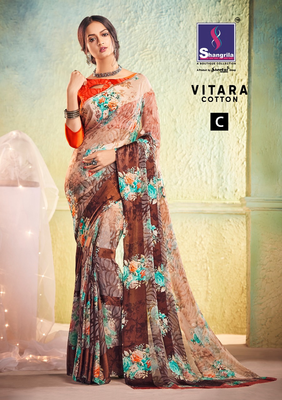 Shangrila vitara cotton wedding wear cotton sarees