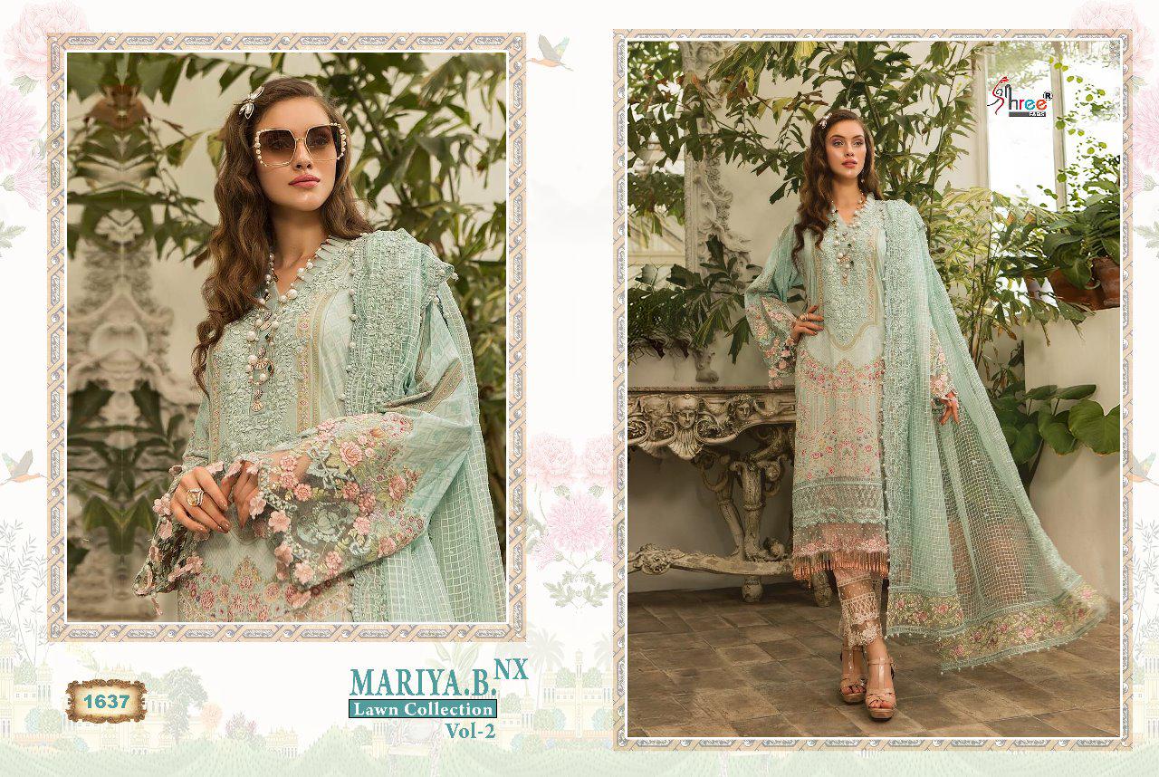 Shree fabs mariya b lawn collection vol 2 nx pakistani salwar kameez Material