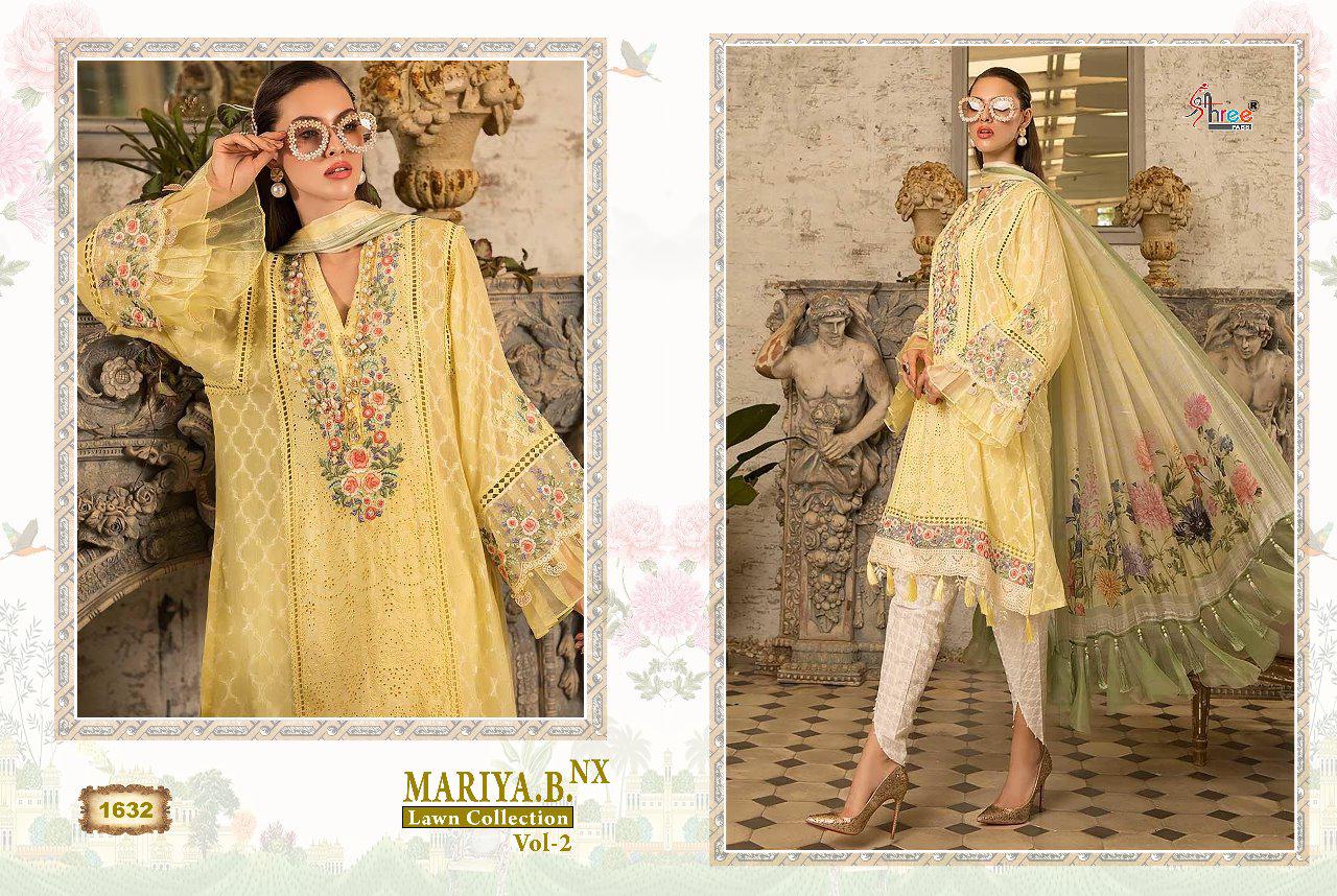 Shree fabs mariya b lawn collection vol 2 nx pakistani salwar kameez Material