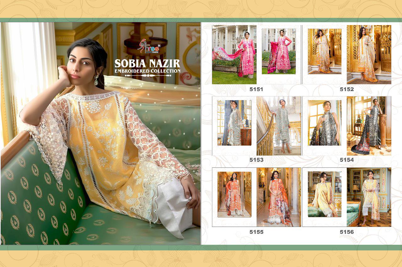 Shree fabs sobia nazir embroidered Karachi work collection