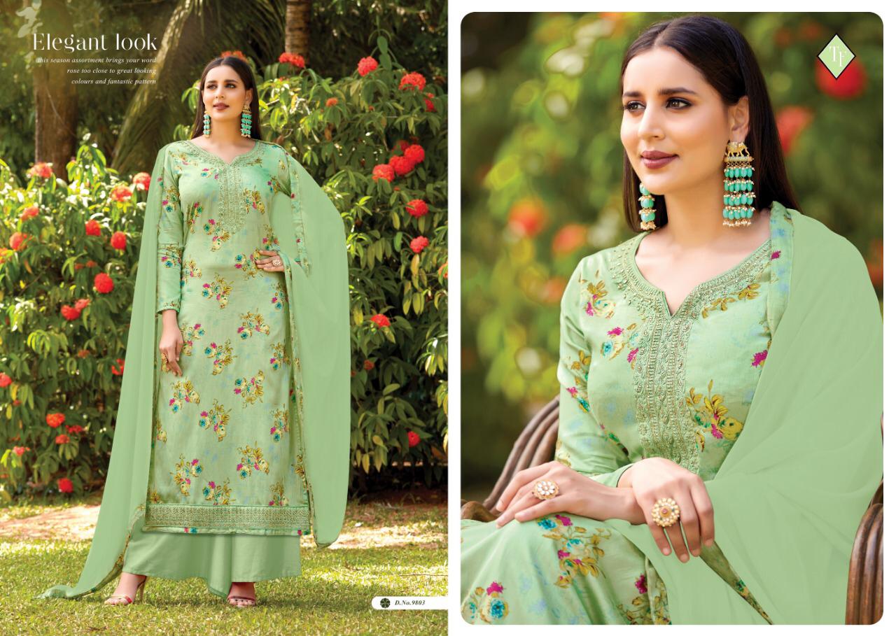 Tanishk fashion saho digital printed salwar kameez collection at wholesale price