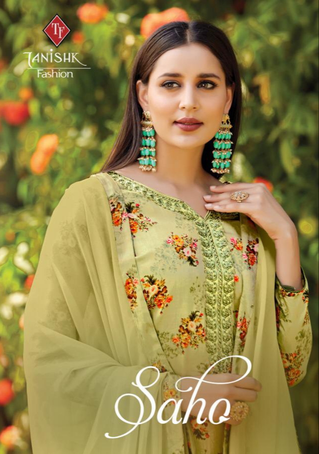 Tanishk fashion saho digital printed salwar kameez collection at wholesale price