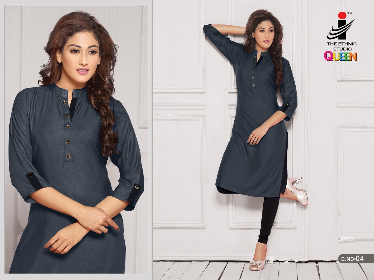 The ethnic studio queen daily wear colourful kurties collection