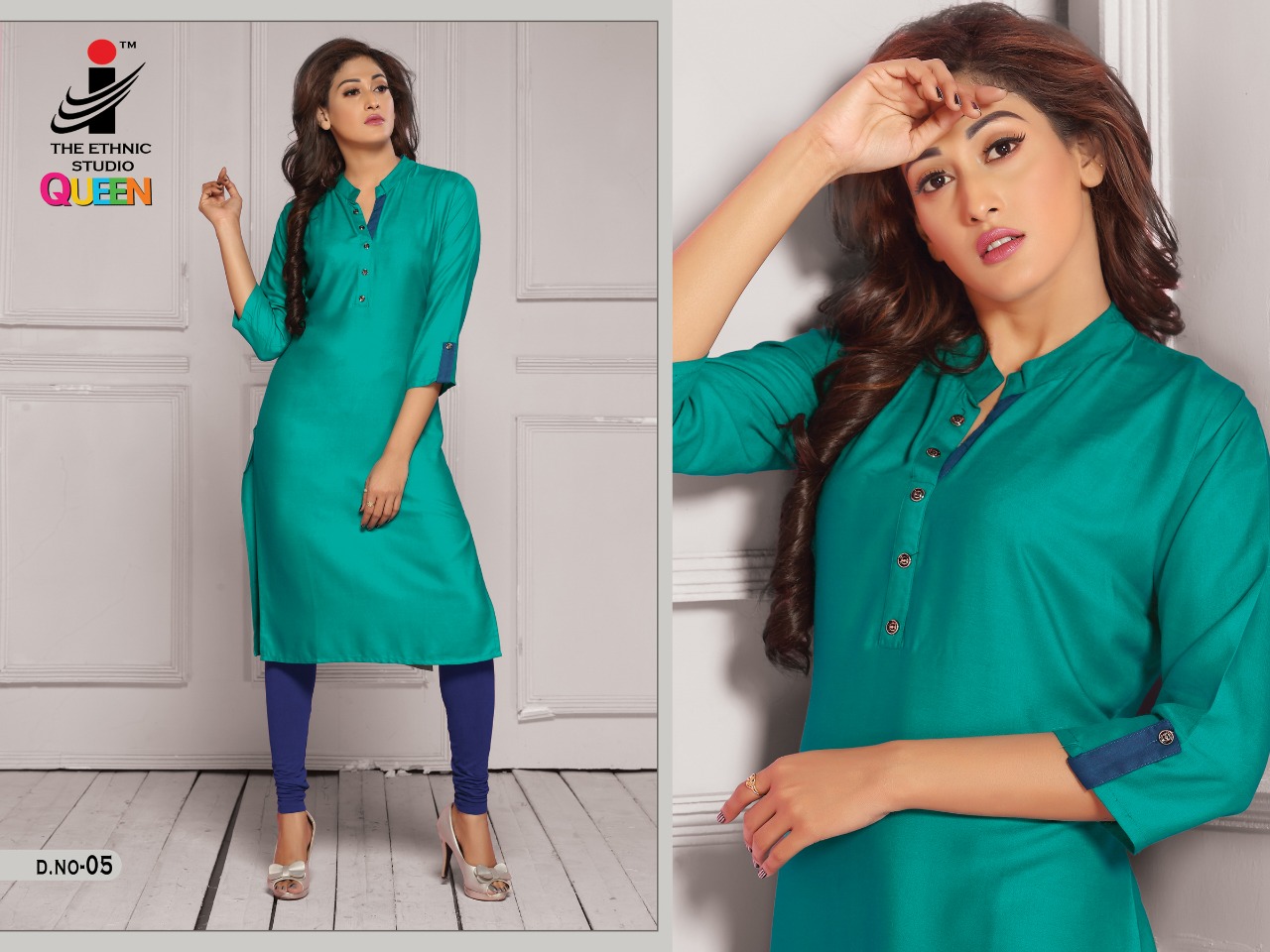 The ethnic studio queen daily wear colourful kurties collection