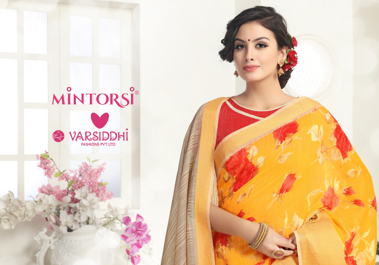 Varsiddhi mintorsi keshvi cotton silk beautiful sarees exporter