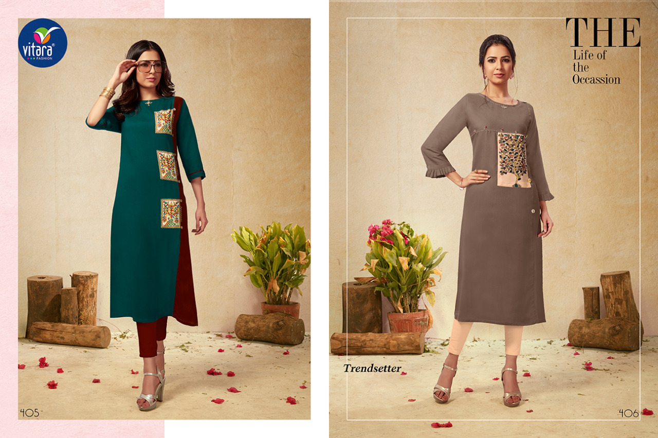 Vitara fashion dazzle latest designer kurties collection
