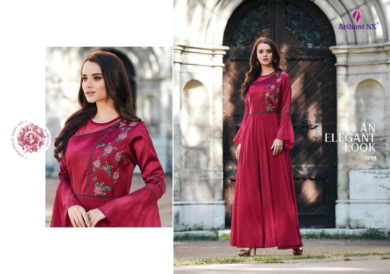 Arihant designer floret vol 7 beautiful fancy gown collection