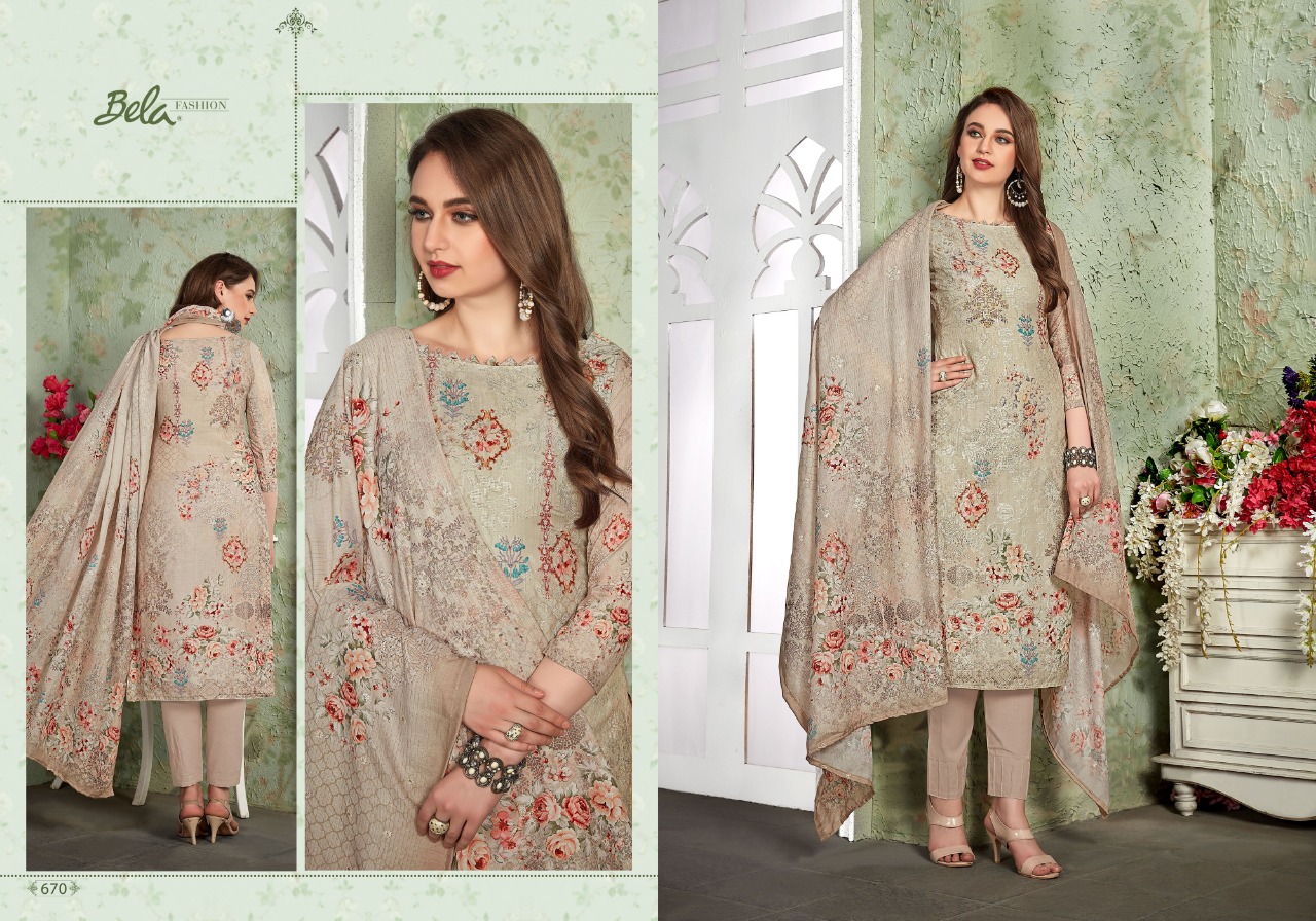 Bela fashion addison digital printed salwar kameez collection wholsaler