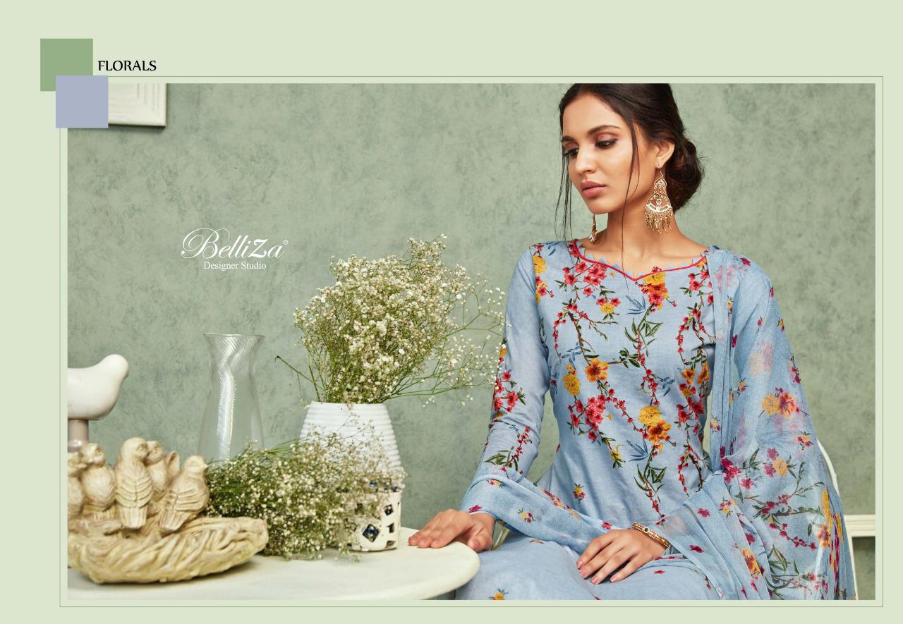 Belliza designer studio florals cotton salwar kameez
