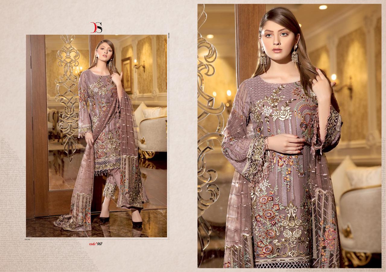 Deepsy suits ramsha 2 heavy embroidered georgette salwar kameez exporter