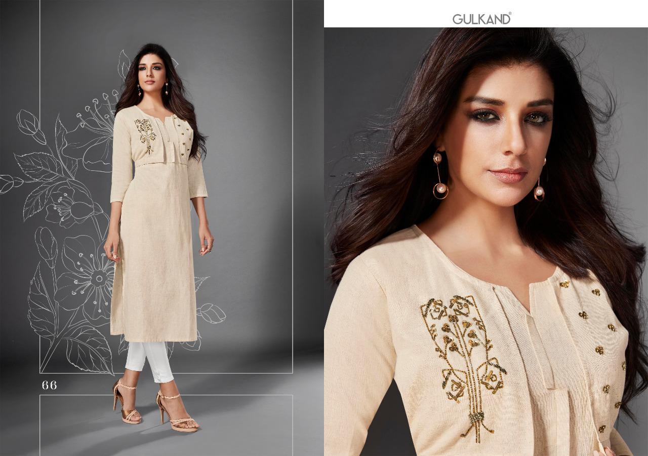 Gulkand designer kulfi cotton kurties supplier at wholesale price