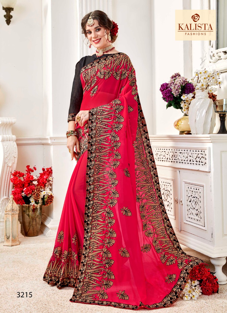 Kalista fashion amaira 2 georgette sarees collection dealer