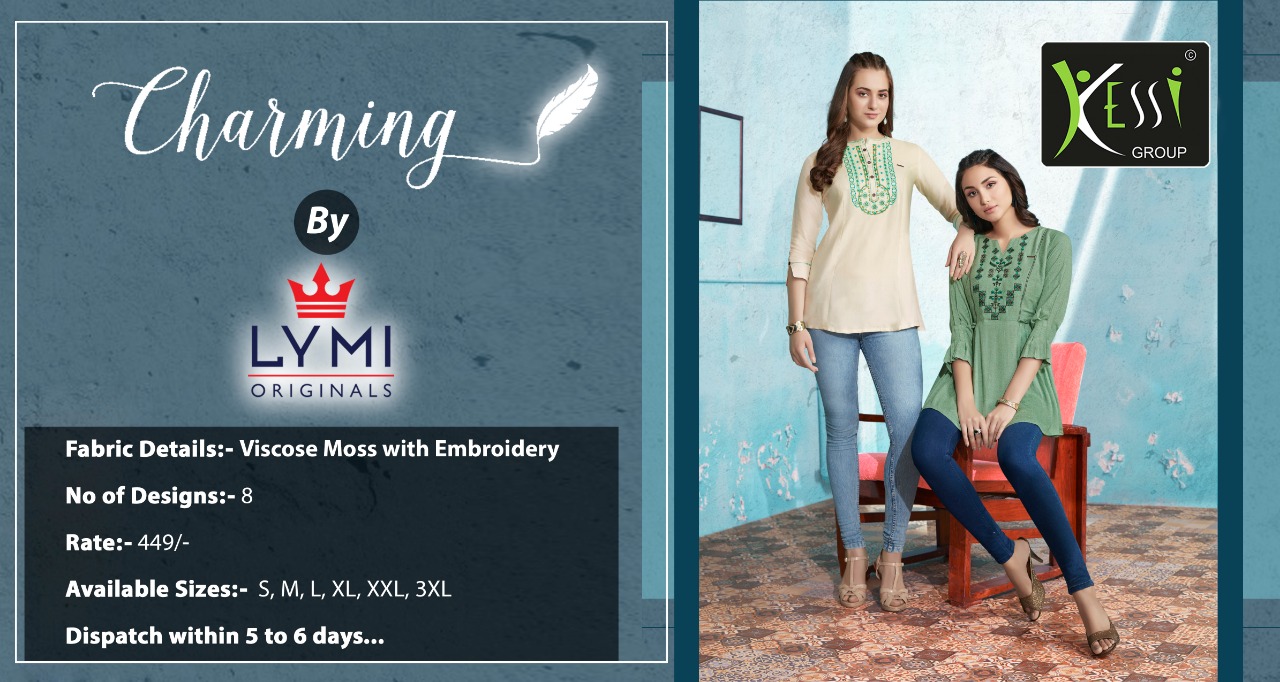 Lymi fabrics charming embroidered short tunics catalog exporter