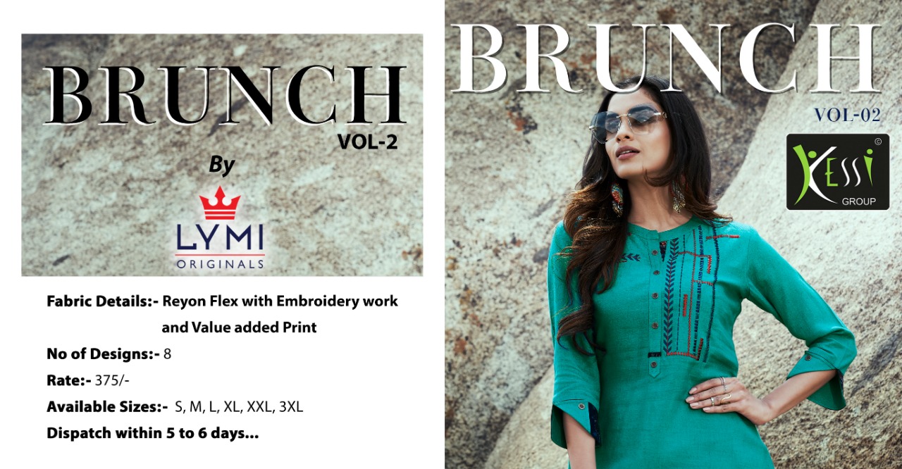 Lymi originals brunch vol 2 designer short tunics collection