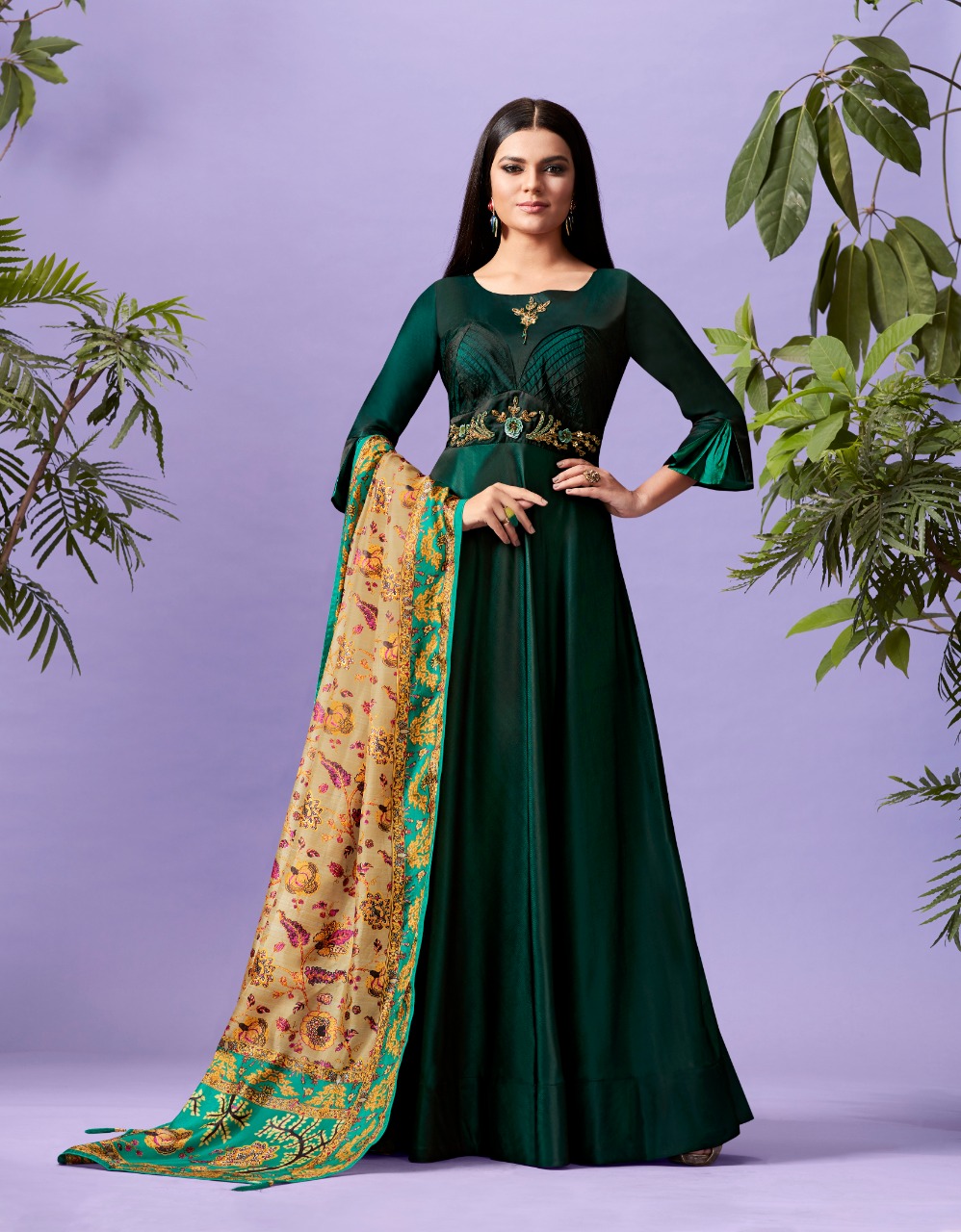 Lymi originals palace beautiful designer party wear long gowns collection