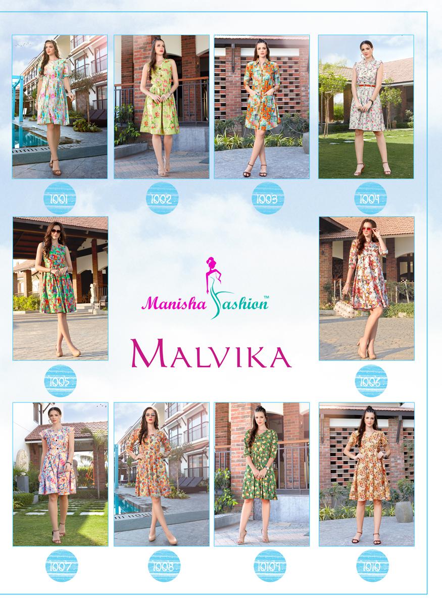 Manisha fashion malvika vol 1 designer partywear short top collection