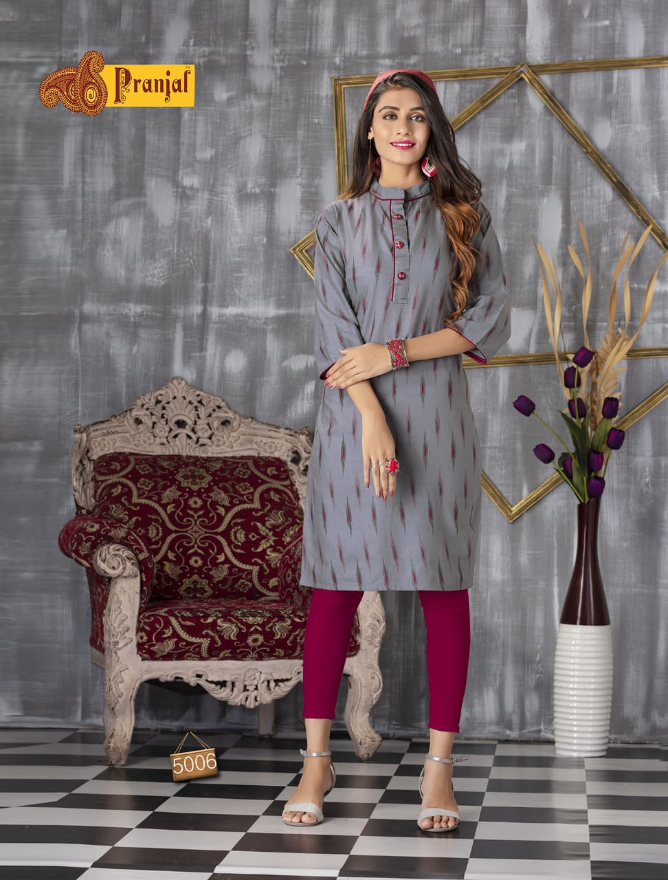 Pranjal Dezire vol 5 casual wear cotton Printed kurties collection