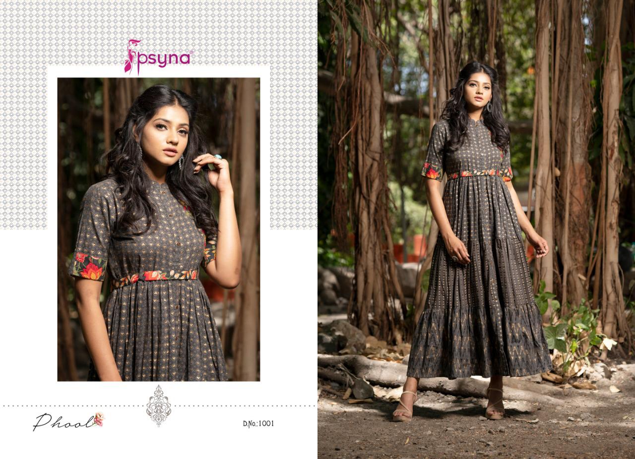 Psyna phool beautiful long flair gowns collection dealer