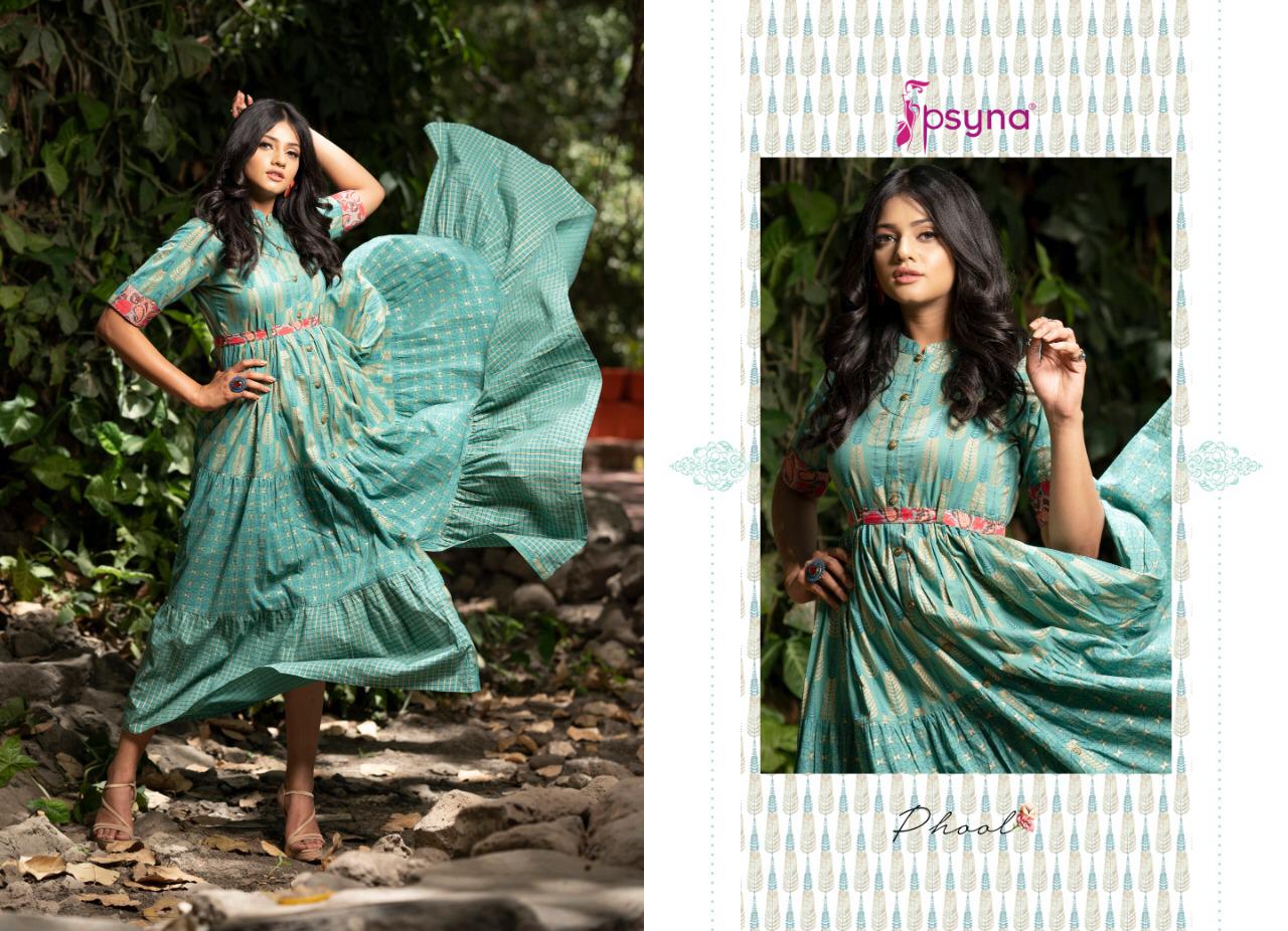 Psyna phool beautiful long flair gowns collection dealer