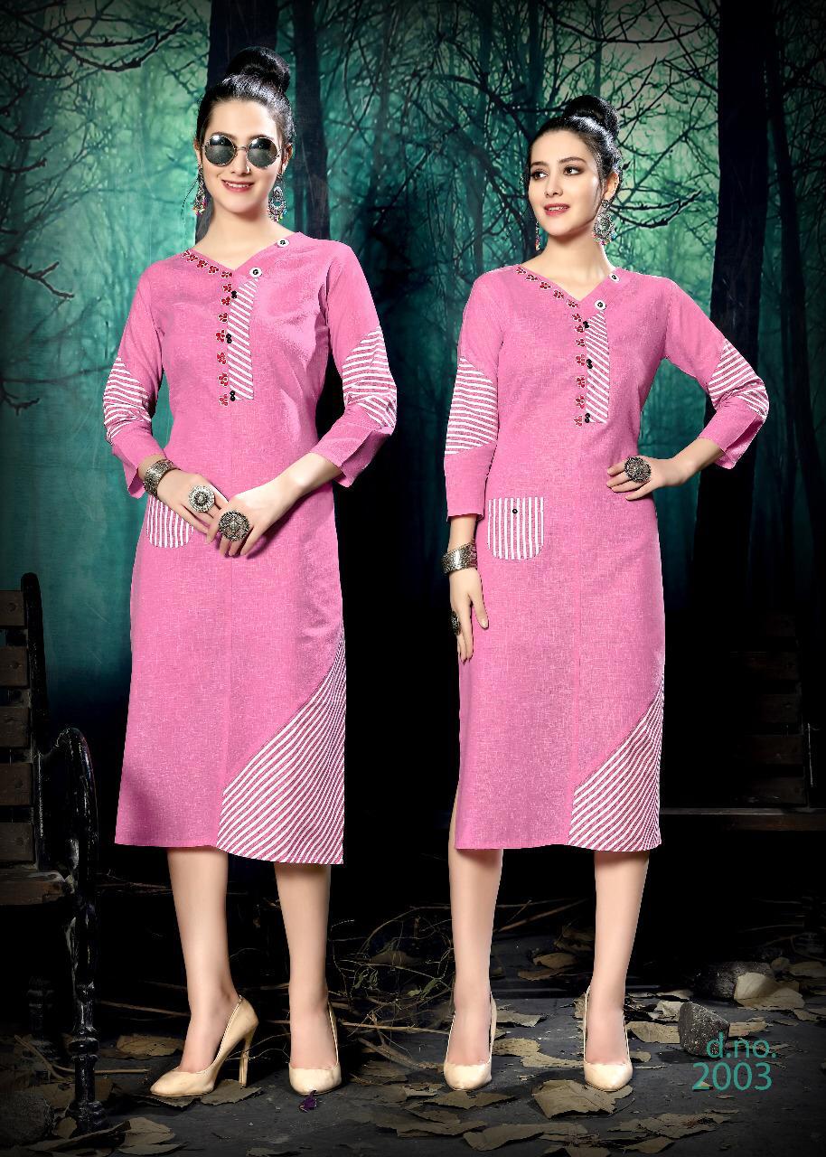 Riya designer culture vol 2 cotton printed daily wear kurties collection