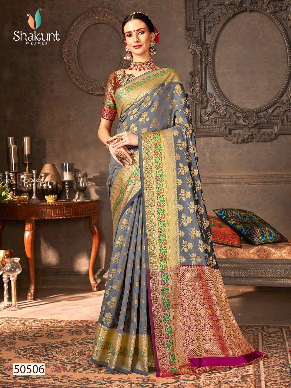 Shakunt weaves ayushmati attractive designer sarees collection