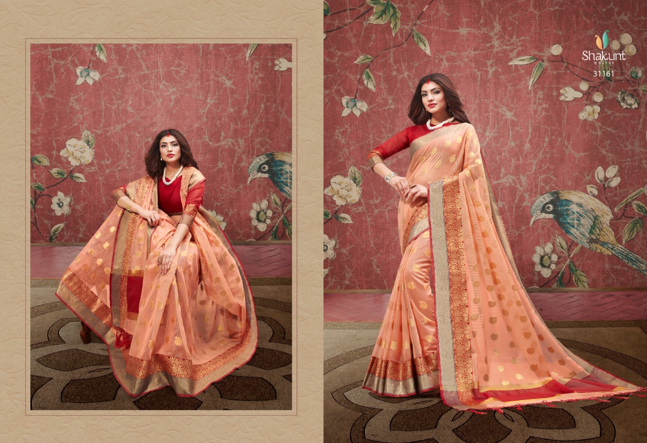 Shakunt weaves moksha designer sarees wholesaler exporter