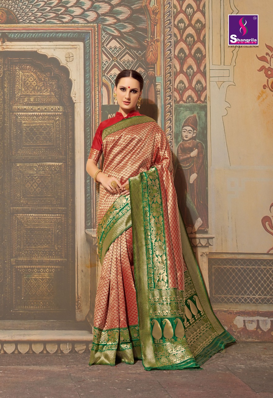 Shangrila krushika silk party wear sarees exporter