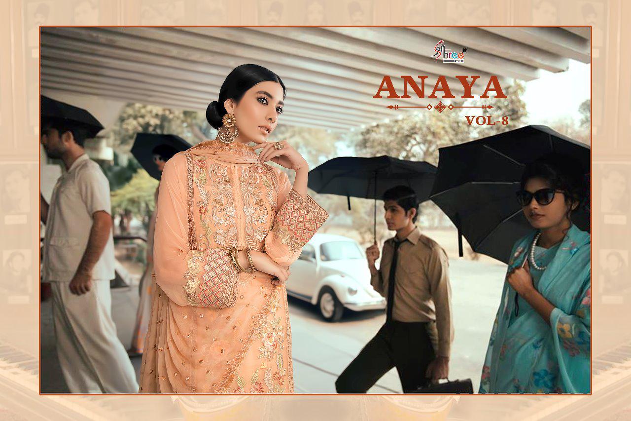 Shree fabs anaya vol 8 heavy embroidered pakistani salwar kameez collection