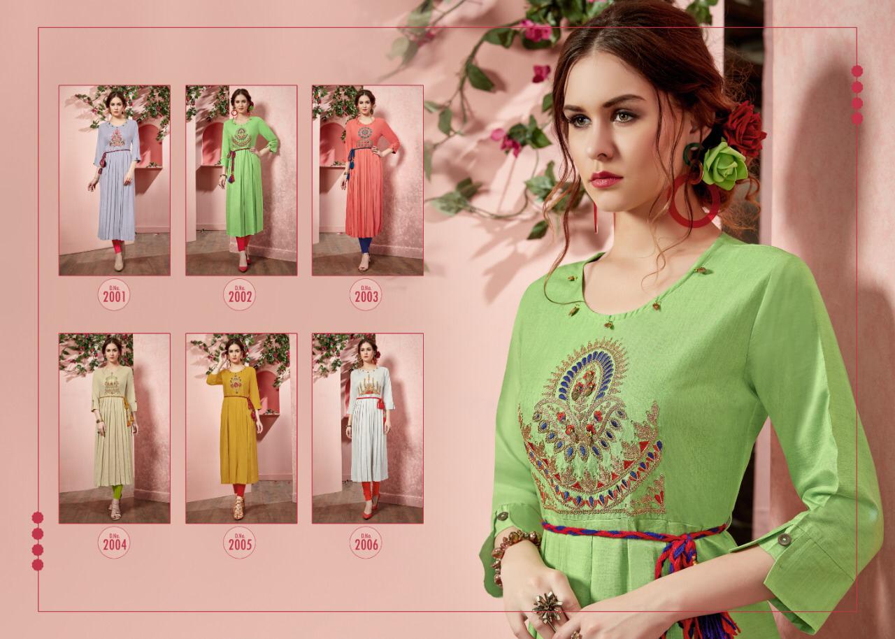 Sweety fashion baby doll vol 2 long straight kurties at wholesale rate