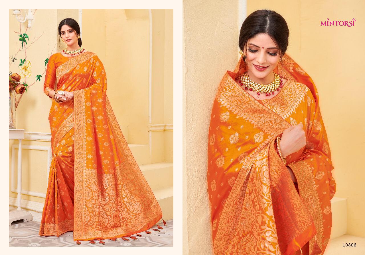 Varsiddhi mintorsi glamour traditional banarasi silk sarees at wholesale rate