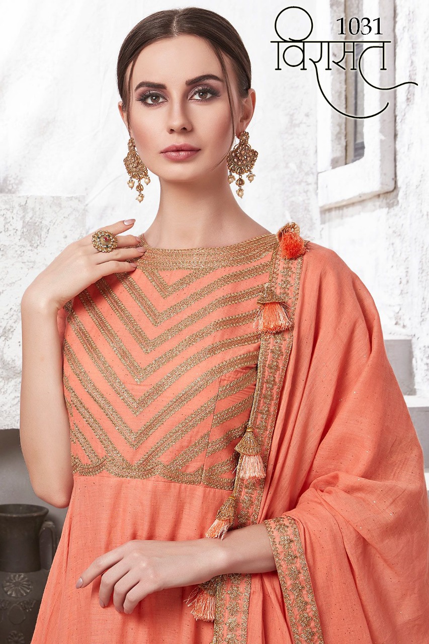 Virasat virasat vol 8 designer ethnic ready to wear gown collection
