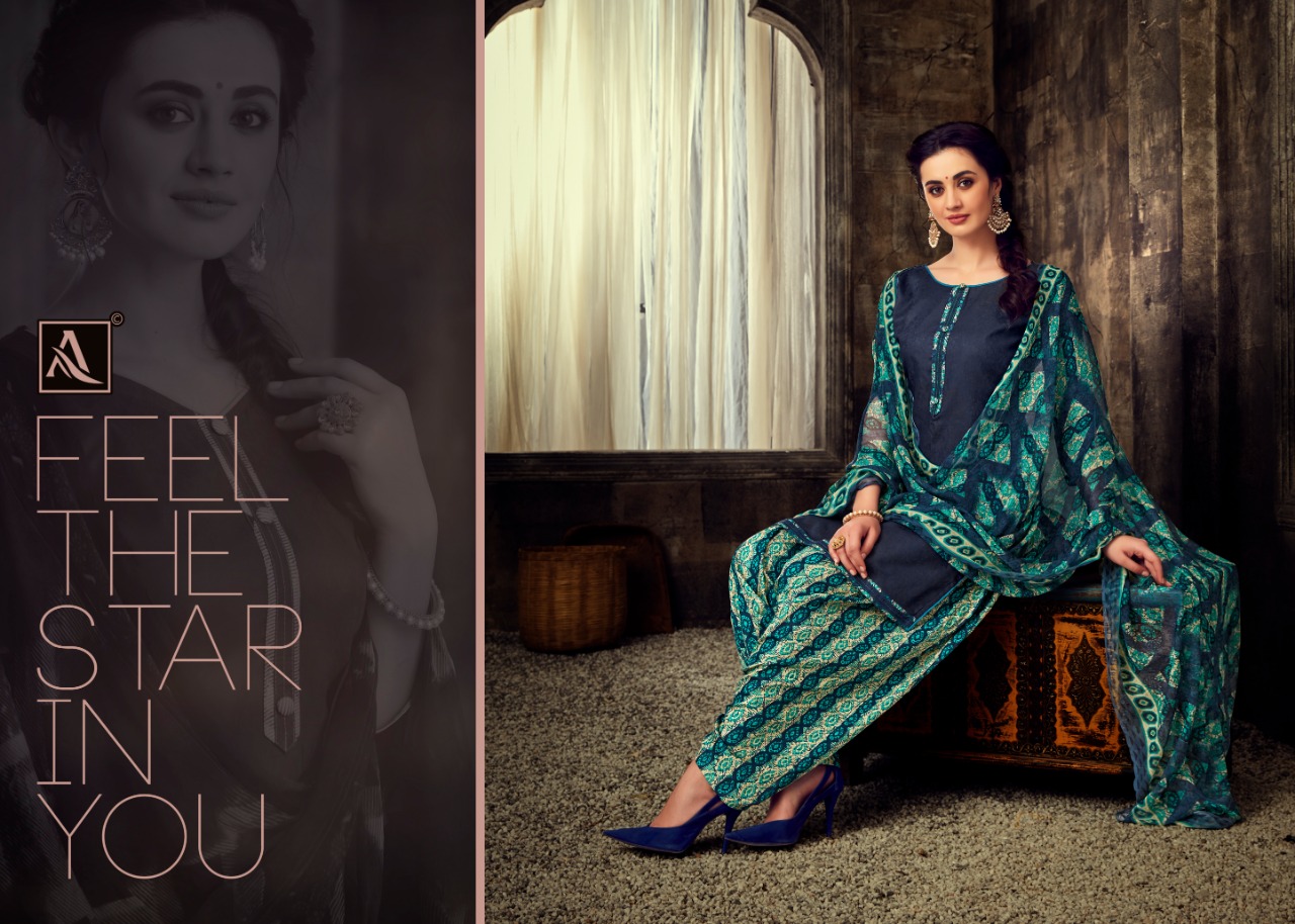 Alok suit Noor e Patiyala beautiful collection of Punjabi Salwar suit