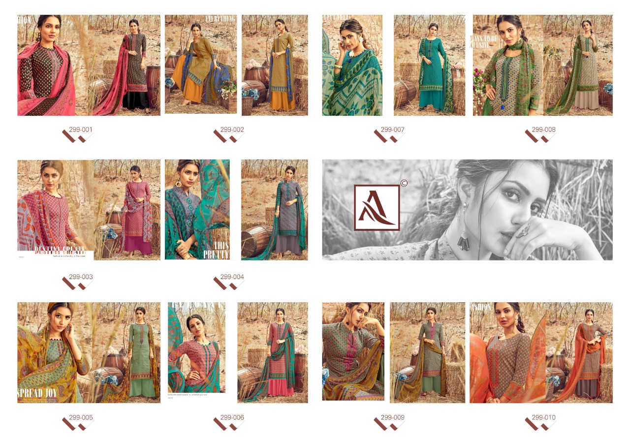 Alok suits avani jam Cotton printed salwar suits exporter
