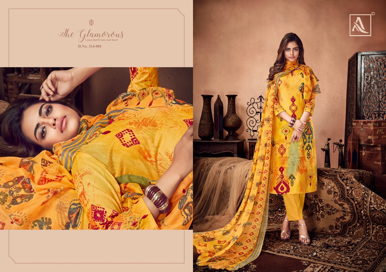Alok suits gulzar vol 3 cambric cotton printed salwar suits exporter