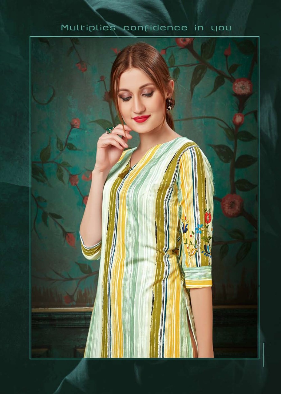 Amore Vaarahi vol 9 fancy collections of colorful Kurties at wholesale rate