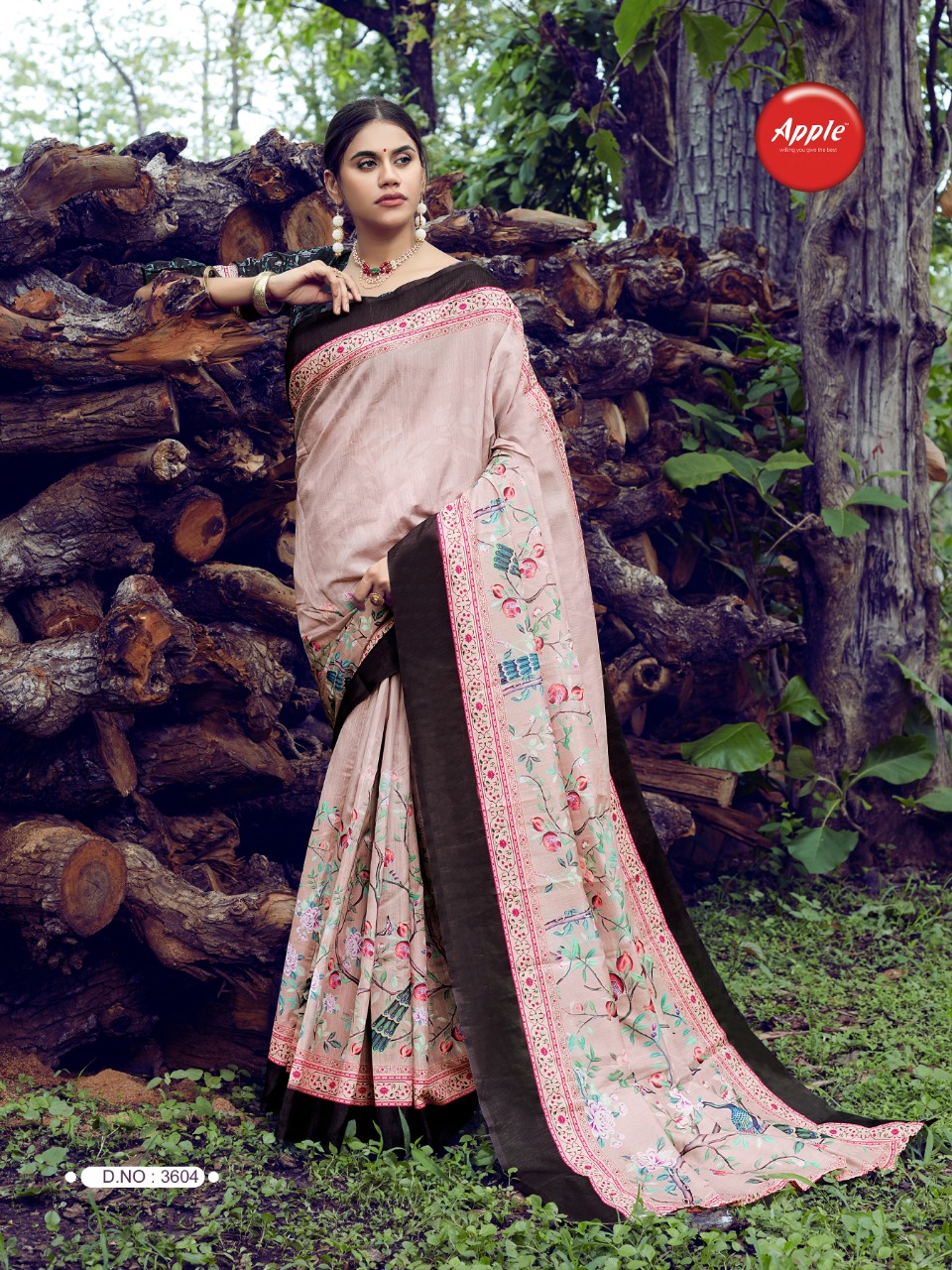 Apple sarees anaaya digital printed cotton silk sarees exporter