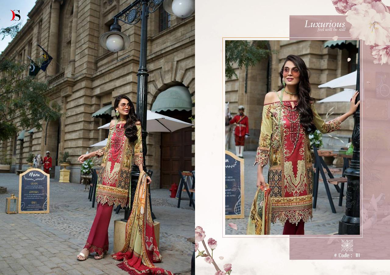 Deepsy suits threads n motifs cotton embroidered pakistani dress Material collection