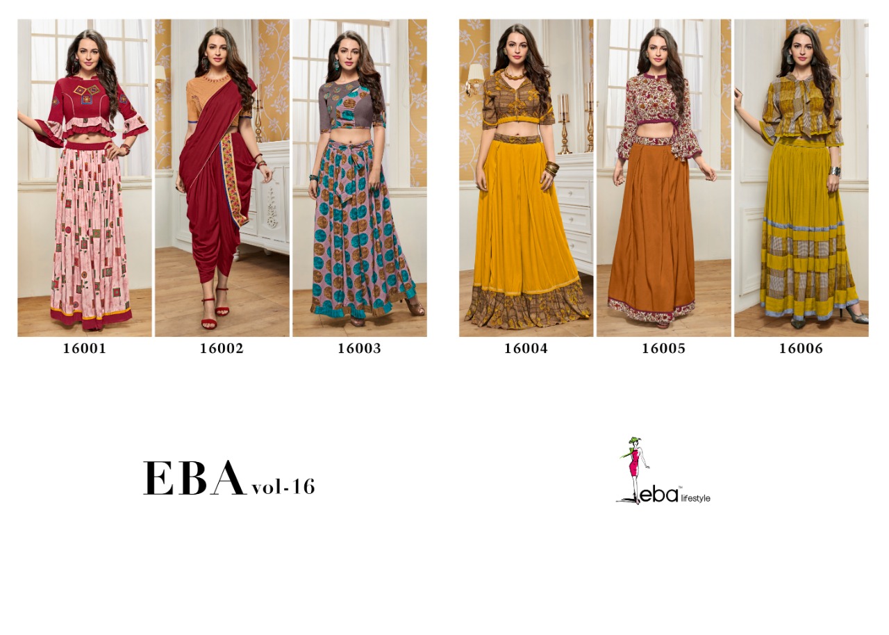 Eba eba vol 16 fancy western wear long gowns collection