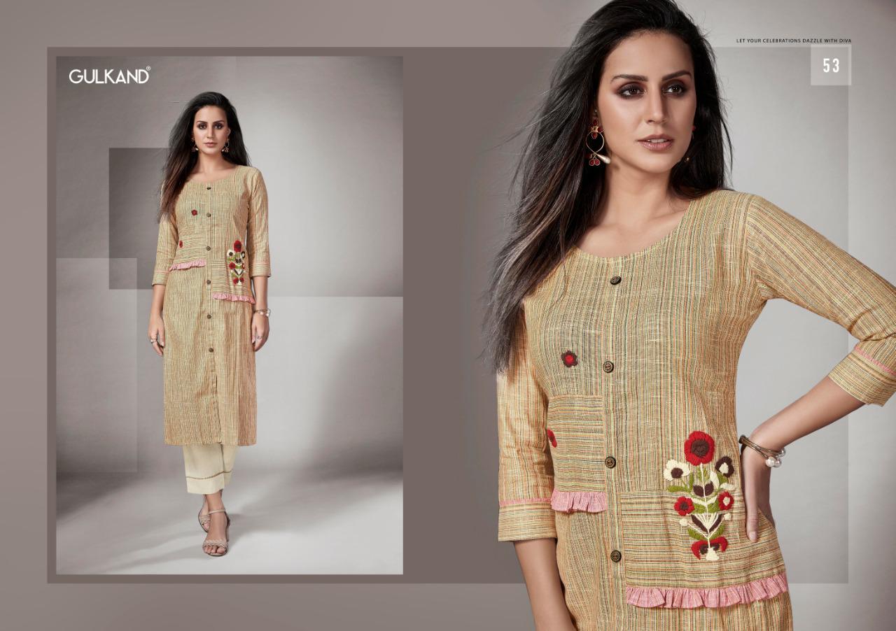 Gulkand kalam vol 2 south cotton kurti with pant Occasional wear collection