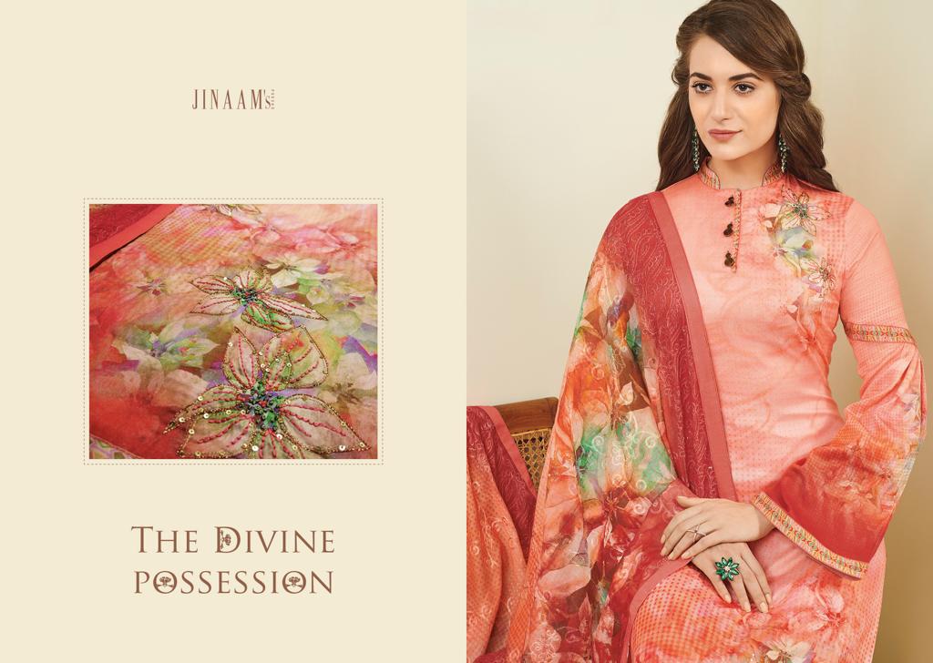Jinaam dresses Essense digital printed cotton salwar suits